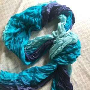 SOLD 🔸 Multicolor Blue & Purple Scarf